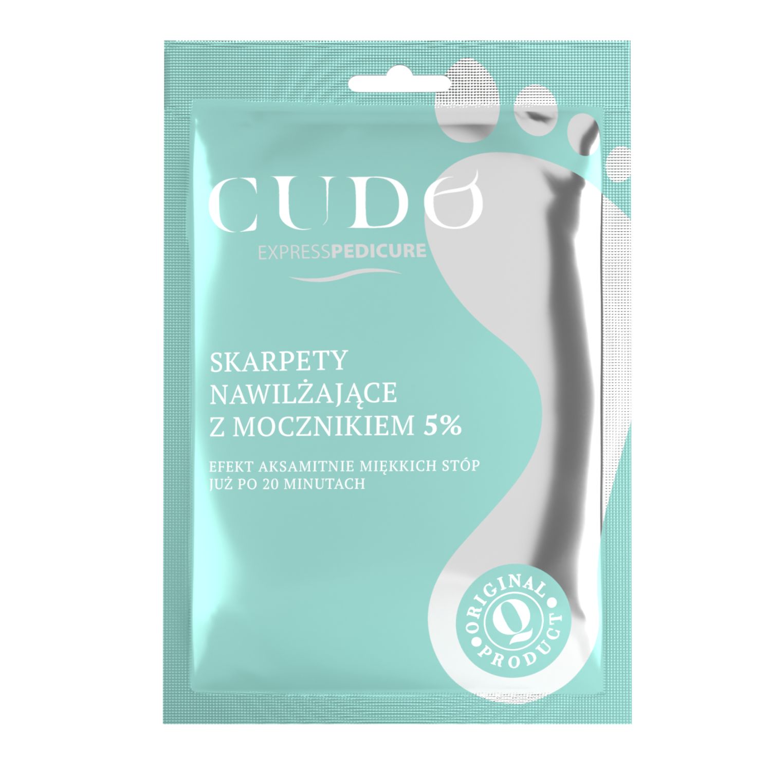 Cudo Express Pedicure, skarpety nawilżające z mocznikiem 5%, 1 para