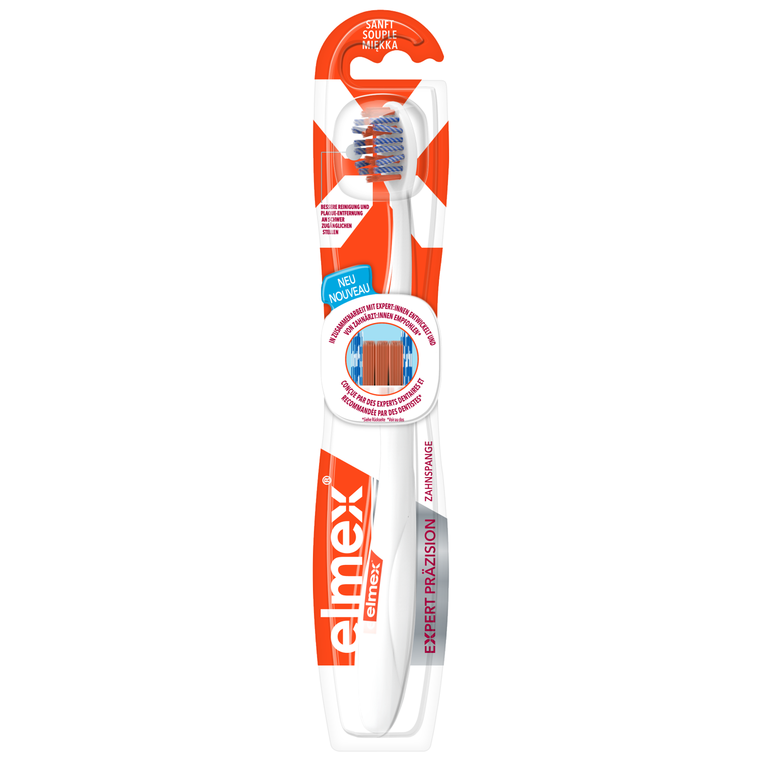Elmex Premium Soft Ortho, szczoteczka do zębów, 1 sztuka