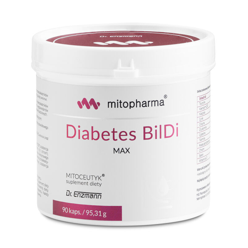 Mito-Pharma Diabetes BilDi Max, 90 kapsułek