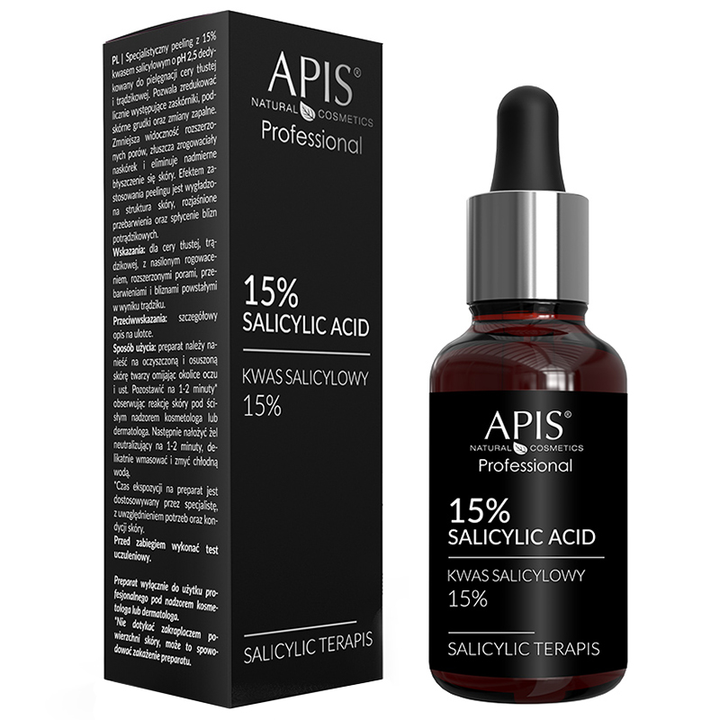 Apis Professional Kwas Salicylowy 15%, specjalistyczny peeling, 30 ml