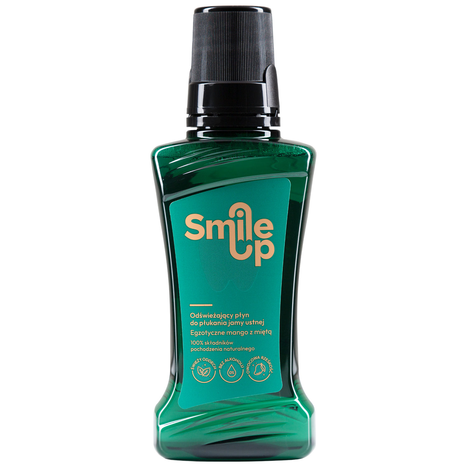 SmileUp, odświeżający płyn do płukania jamy ustnej, egzotyczne mango z miętą, 250 ml
