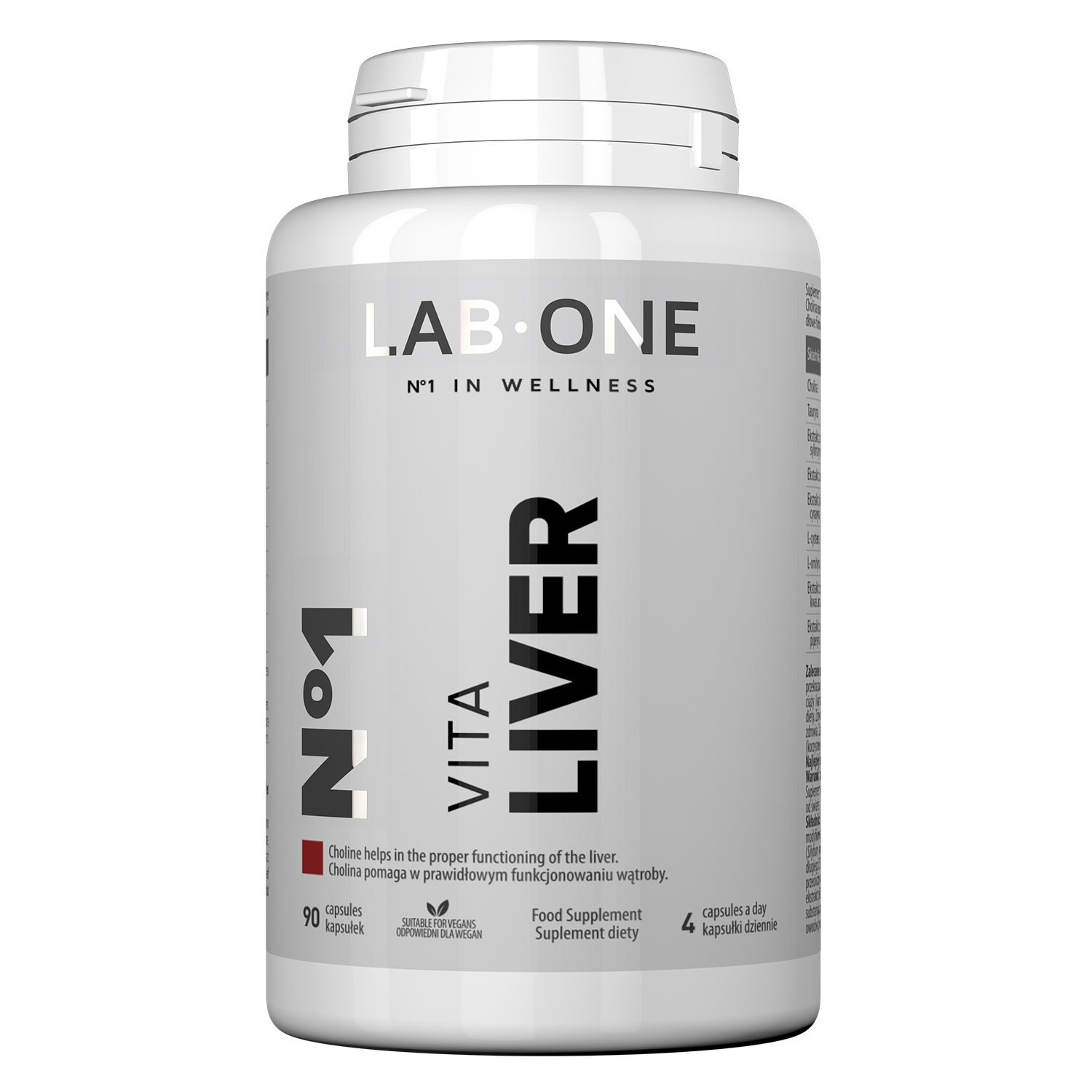 Lab One No1 Vita Liver, 90 kapsułek