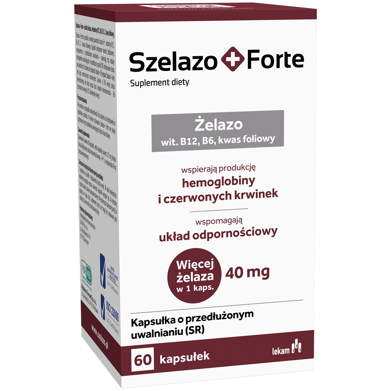 Szelazo + Forte, 60 kapsułek o przedłużonym uwalnianiu