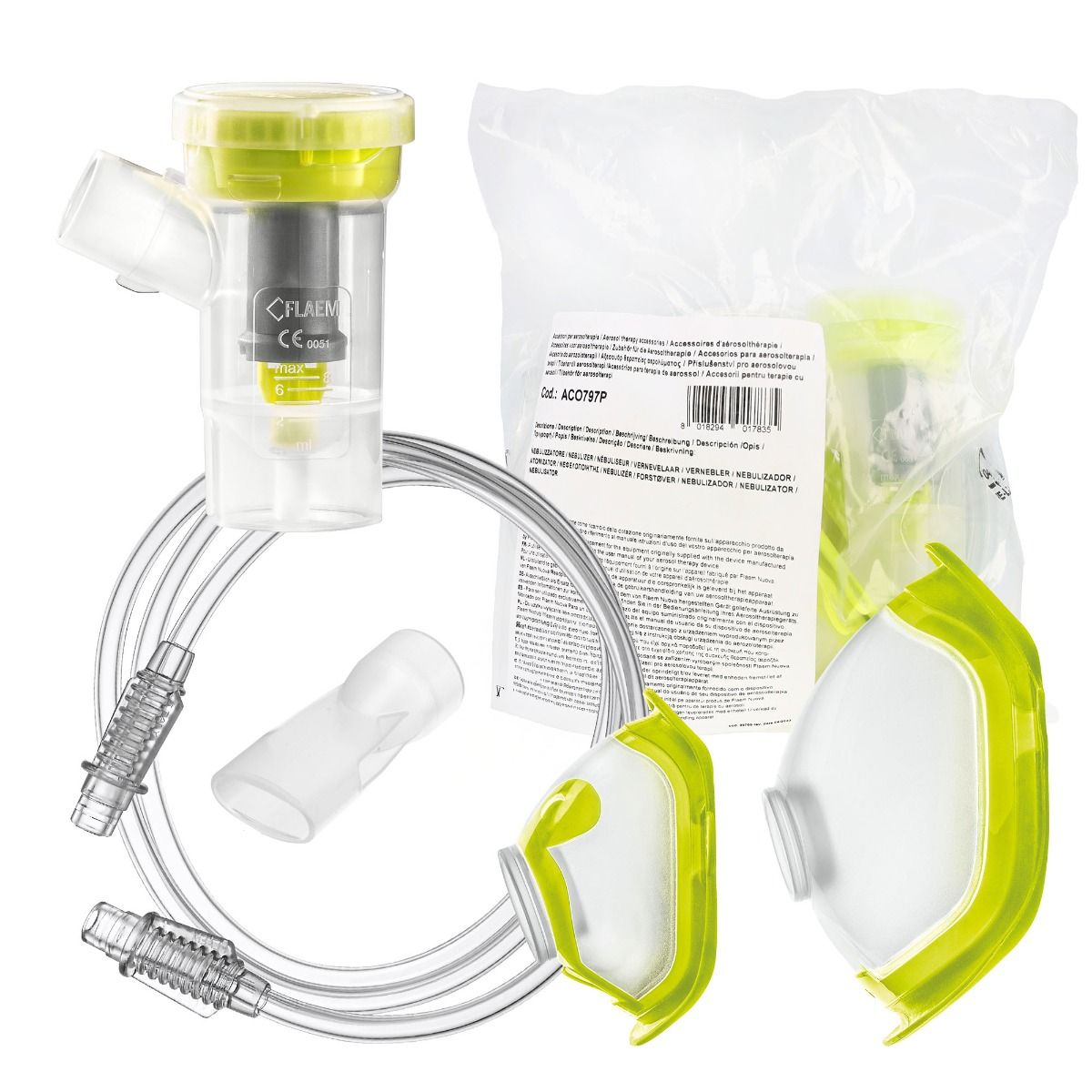 Novama Familino RF8 full kit ACO797P, uniwersalny zestaw do nebulizacji
