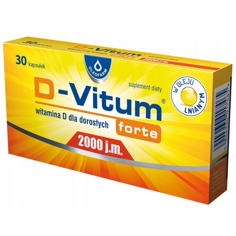 D-Vitum Forte 2000 j.m., 30 kapsułek