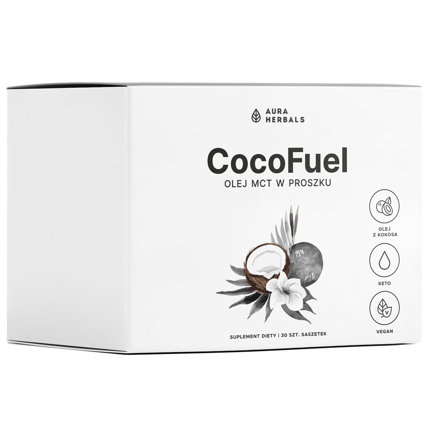CocoFuel Olej MCT, 10 g x 30 saszetek