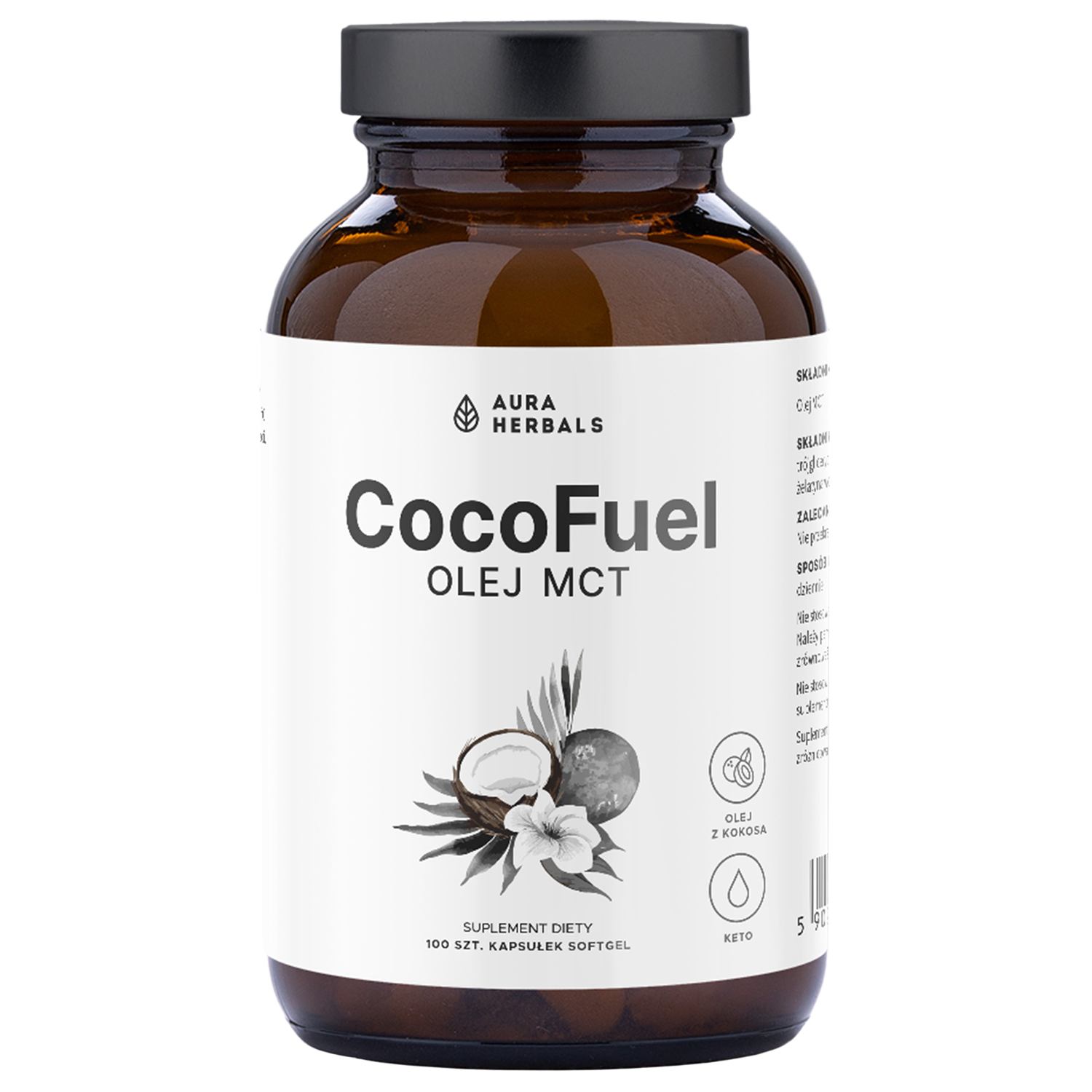 CocoFuel Olej MCT, 100 kapsułek