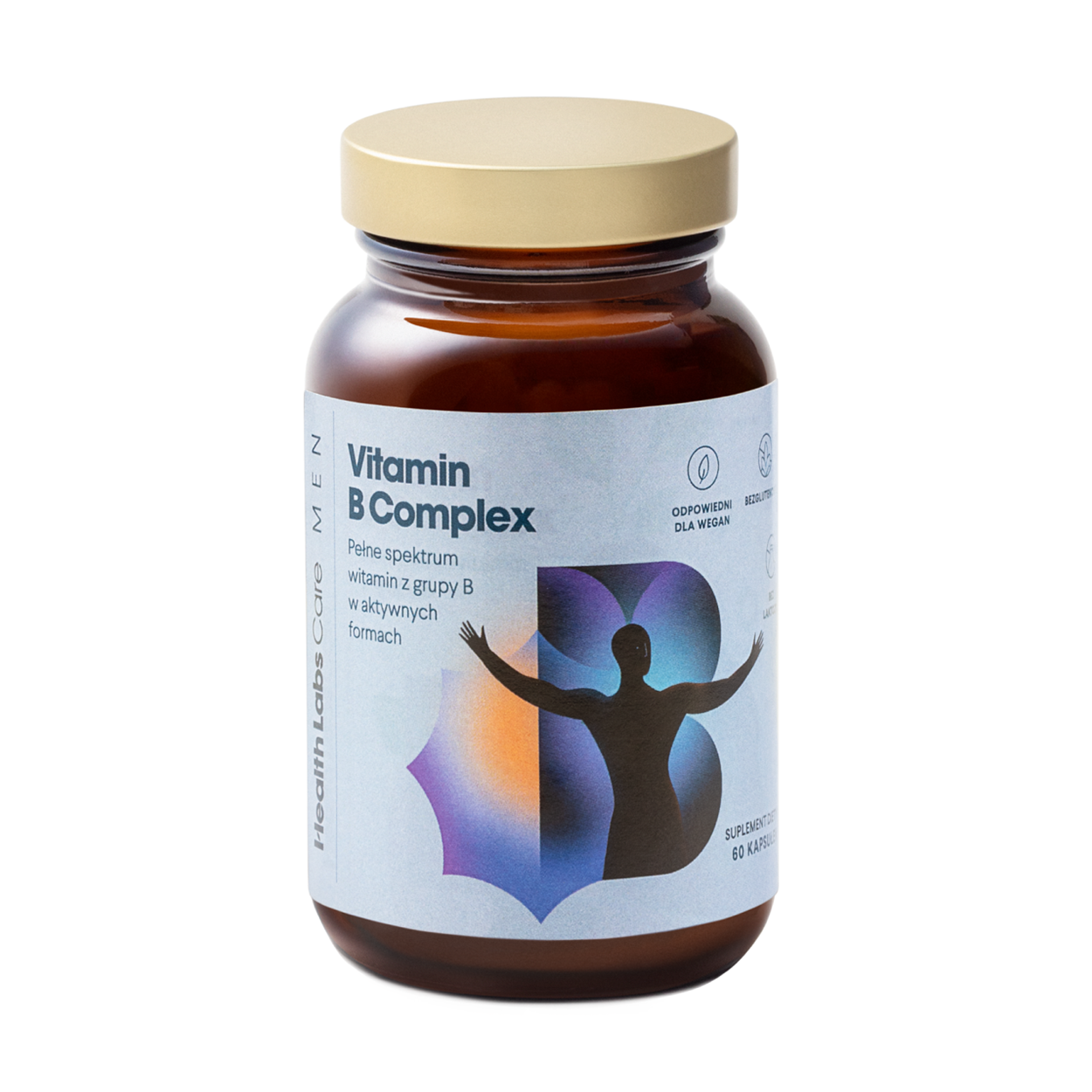 Health Labs Vitamin B Complex Men, 60 kapsułek