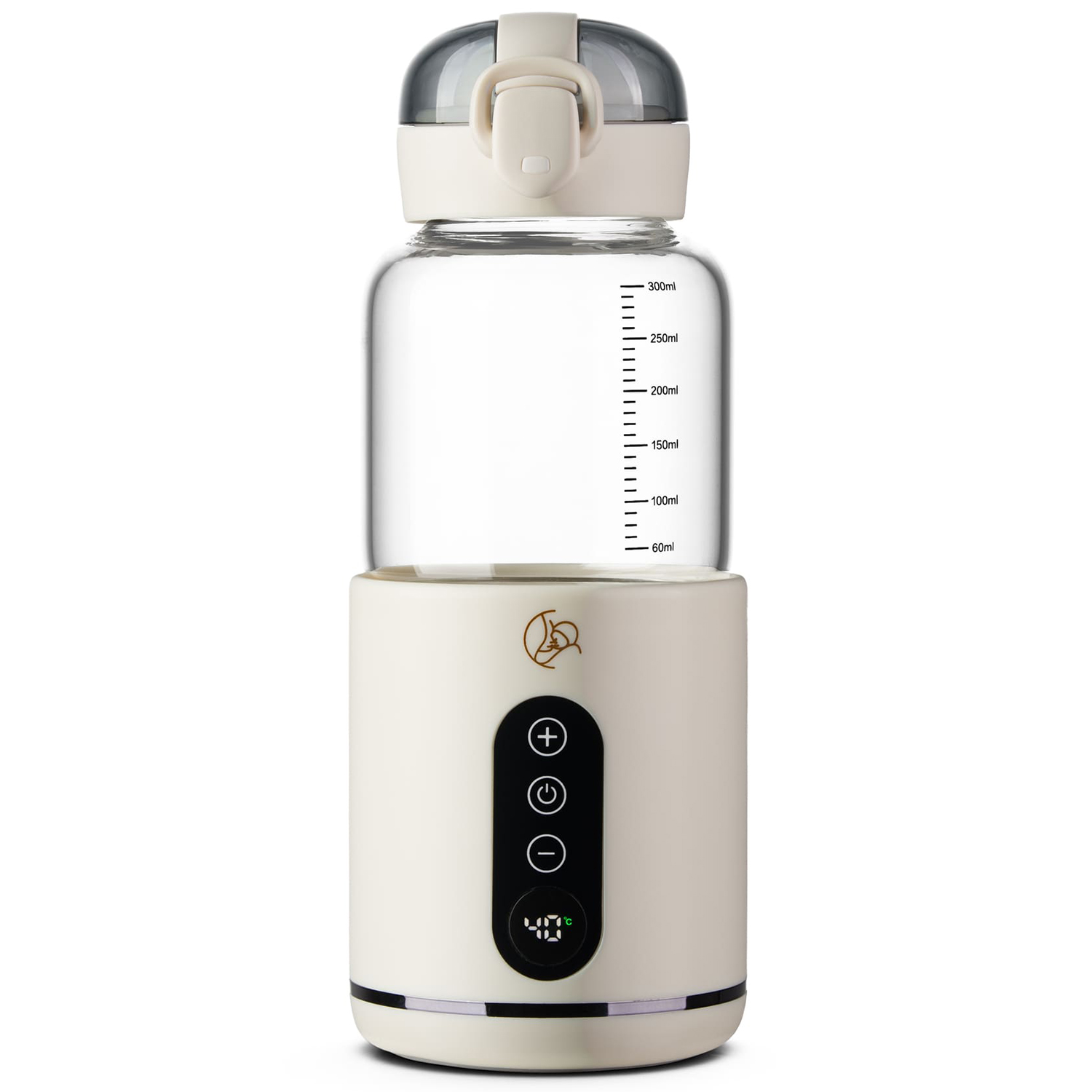 MyBabyBottle, przenośny podgrzewacz do butelek, wody i mleka dla dzieci, biały