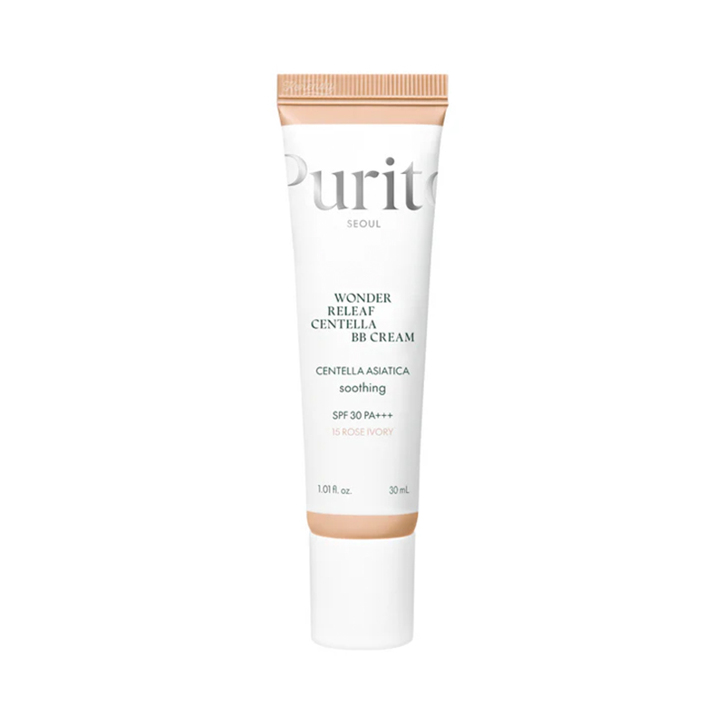 Purito Wonder Releaf Centella, regenerujący krem BB z wąkrotą azjatycką, 15 Rose Ivory, SPF 30, 30 ml
