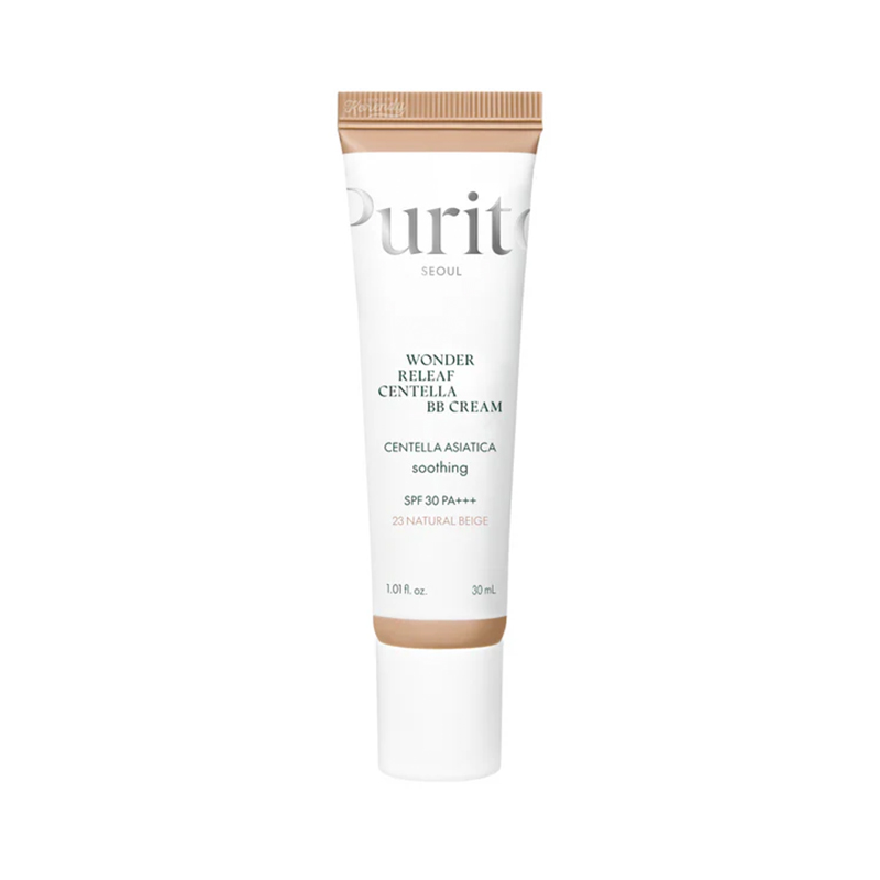 Purito Wonder Releaf Centella, regenerujący krem BB z wąkrotą azjatycką, 23 Natural Beige, SPF 30, 30 ml