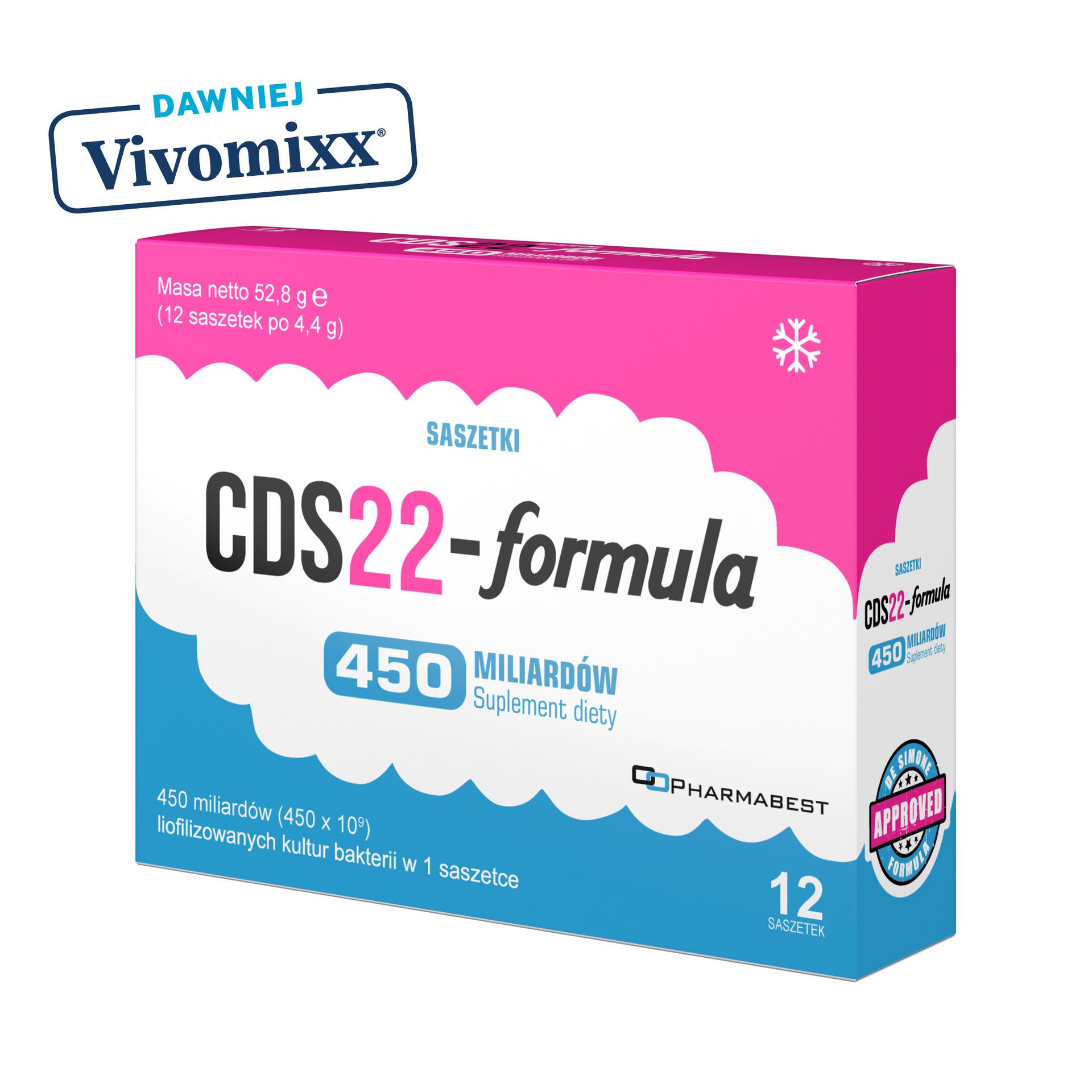 CDS22-Formula 450 miliardów (dawniej Vivomixx 450), proszek do sporządzania zawiesiny doustnej, 12 saszetek