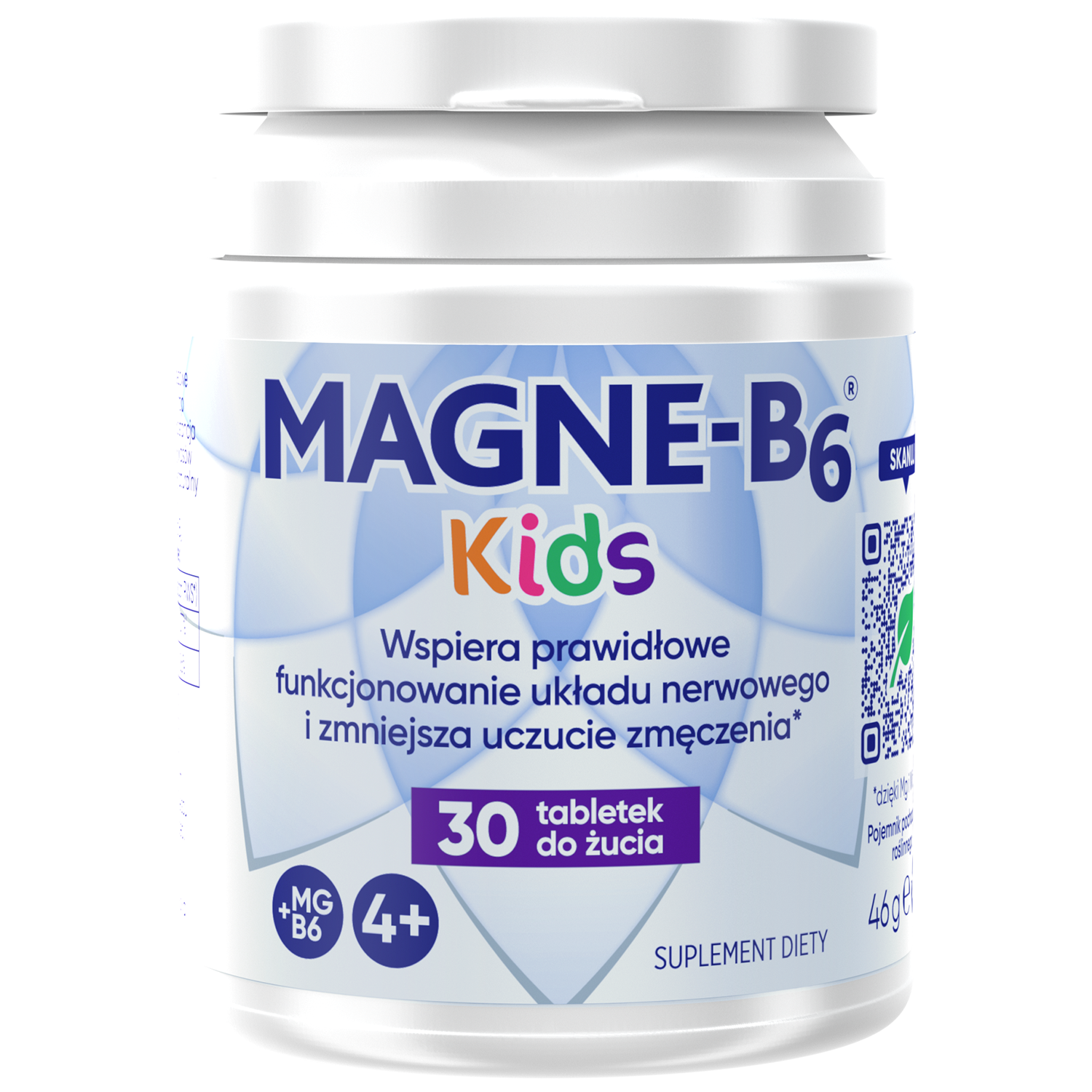 Magne B6 Kids, od 4 lat, smak arbuzowy, 30 tabletek do żucia