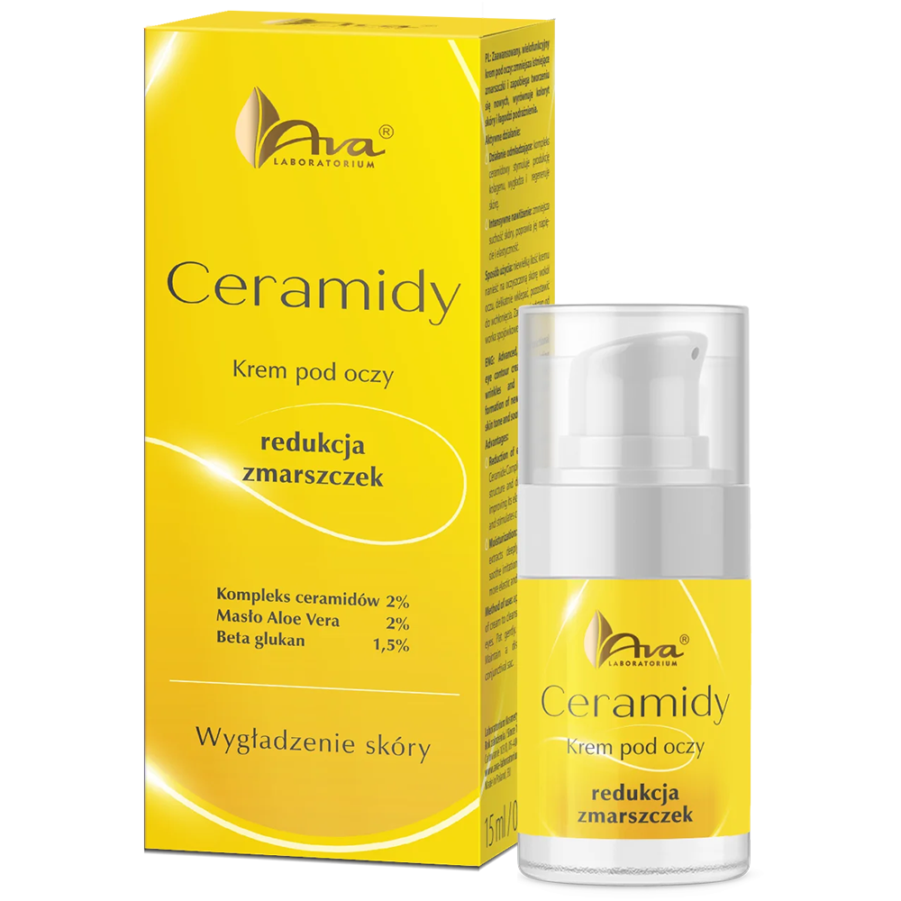 Ava Ceramidy, krem pod oczy redukujący zmarszczki, 15 ml