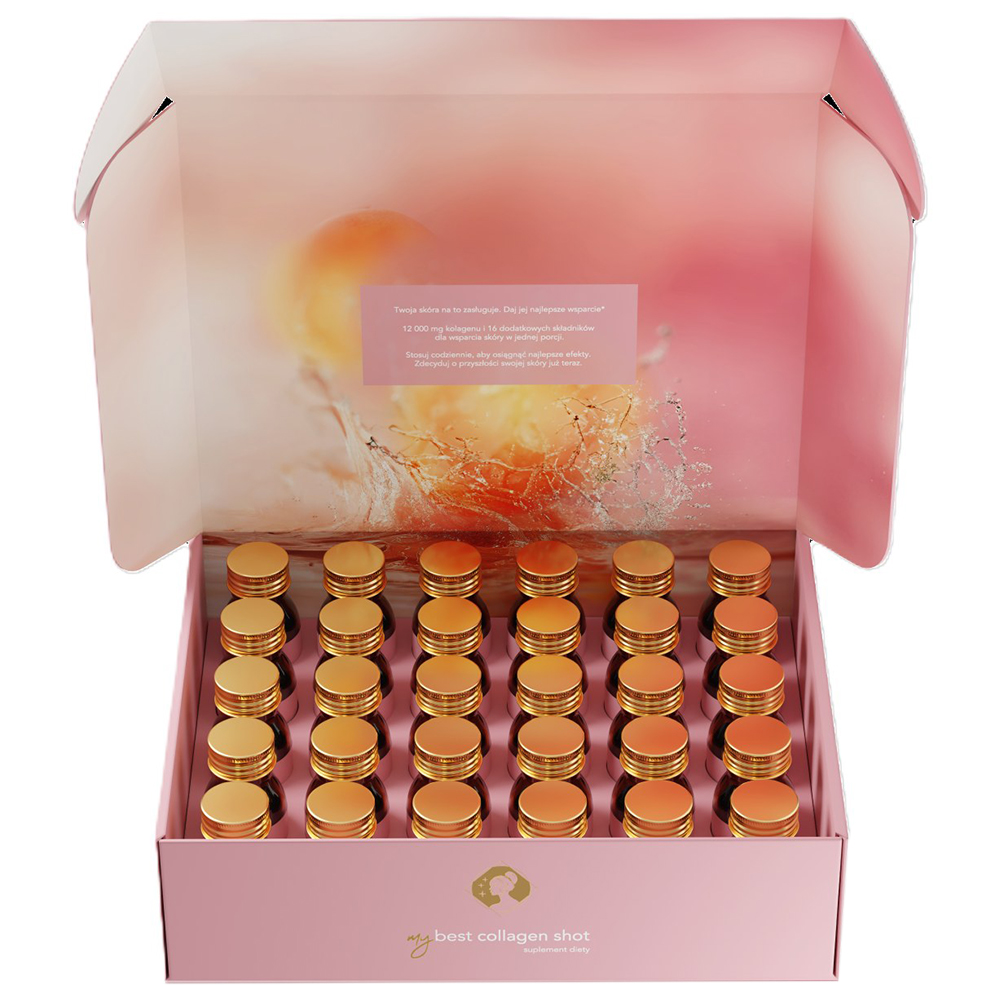 MyBestCollagen Shot, smak brzoskwiniowy, 30 ml x 30 shotów