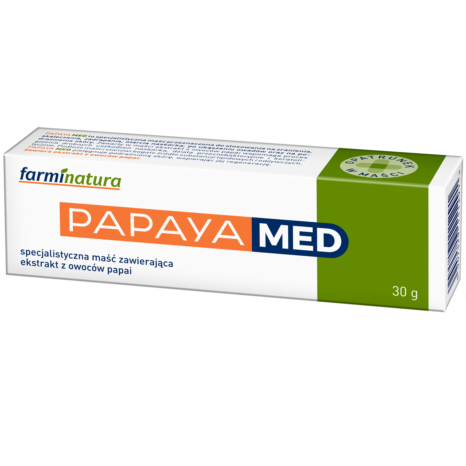 Papaya Med, specjalistyczna maść z ekstraktem z papai, 30 g