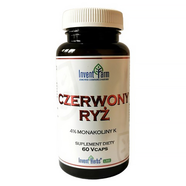 Invent Farm Czerwony Ryż, 60 kapsułek wegańskich