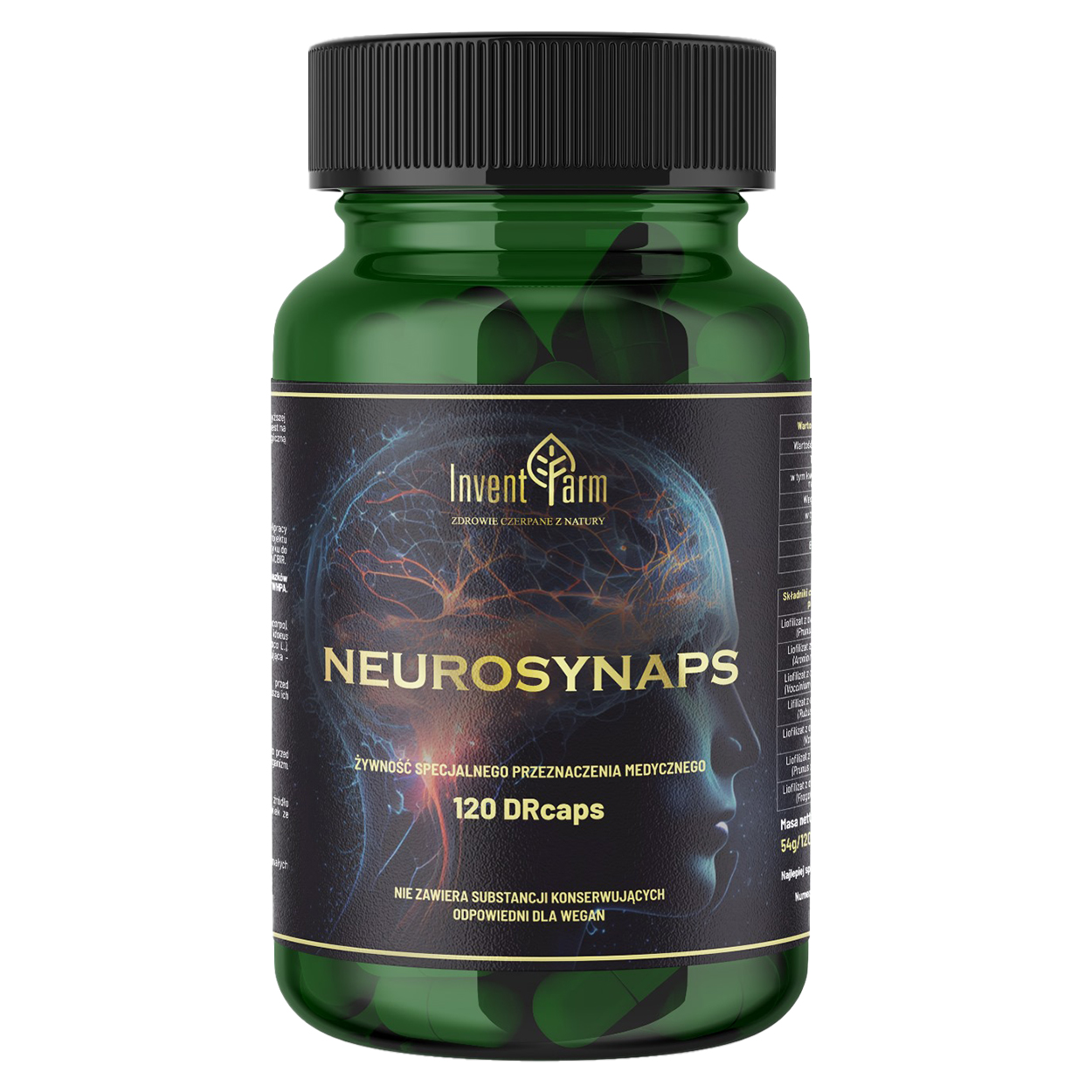 Invent Farm Neurosynaps, 120 kapsułek wegańskich