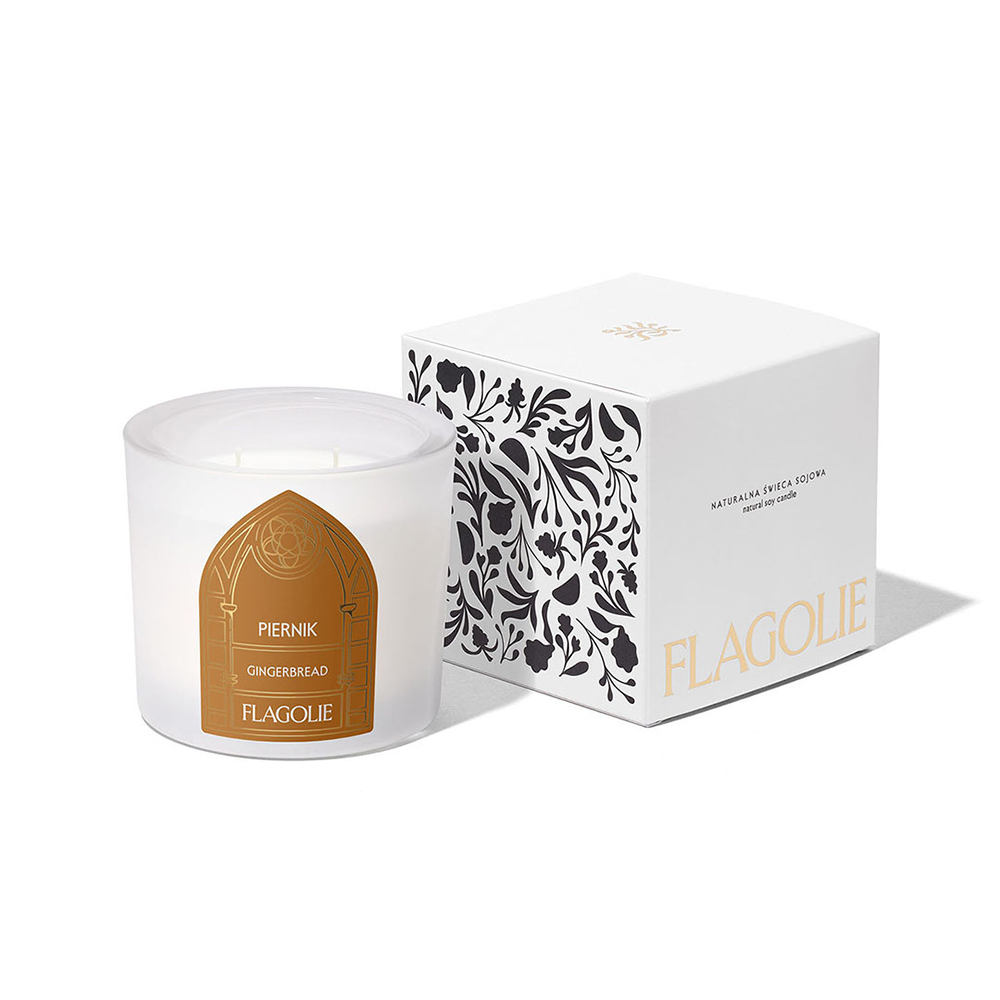 Flagolie Celebrate Christmas, zapachowa świeca sojowa, Piernik, 170 g