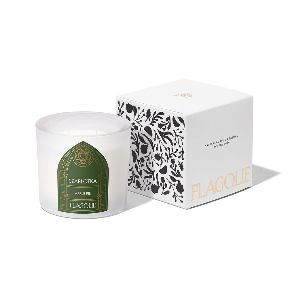 Flagolie Celebrate Christmas, zapachowa świeca sojowa, Szarlotka, 170 g