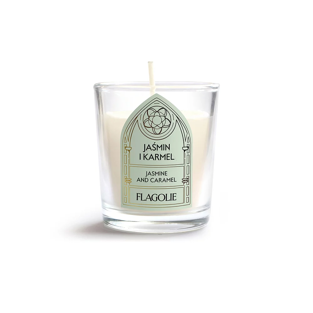 Flagolie Celebrate, zapachowa świeca sojowa, Jaśmin i Karmel, 70 g