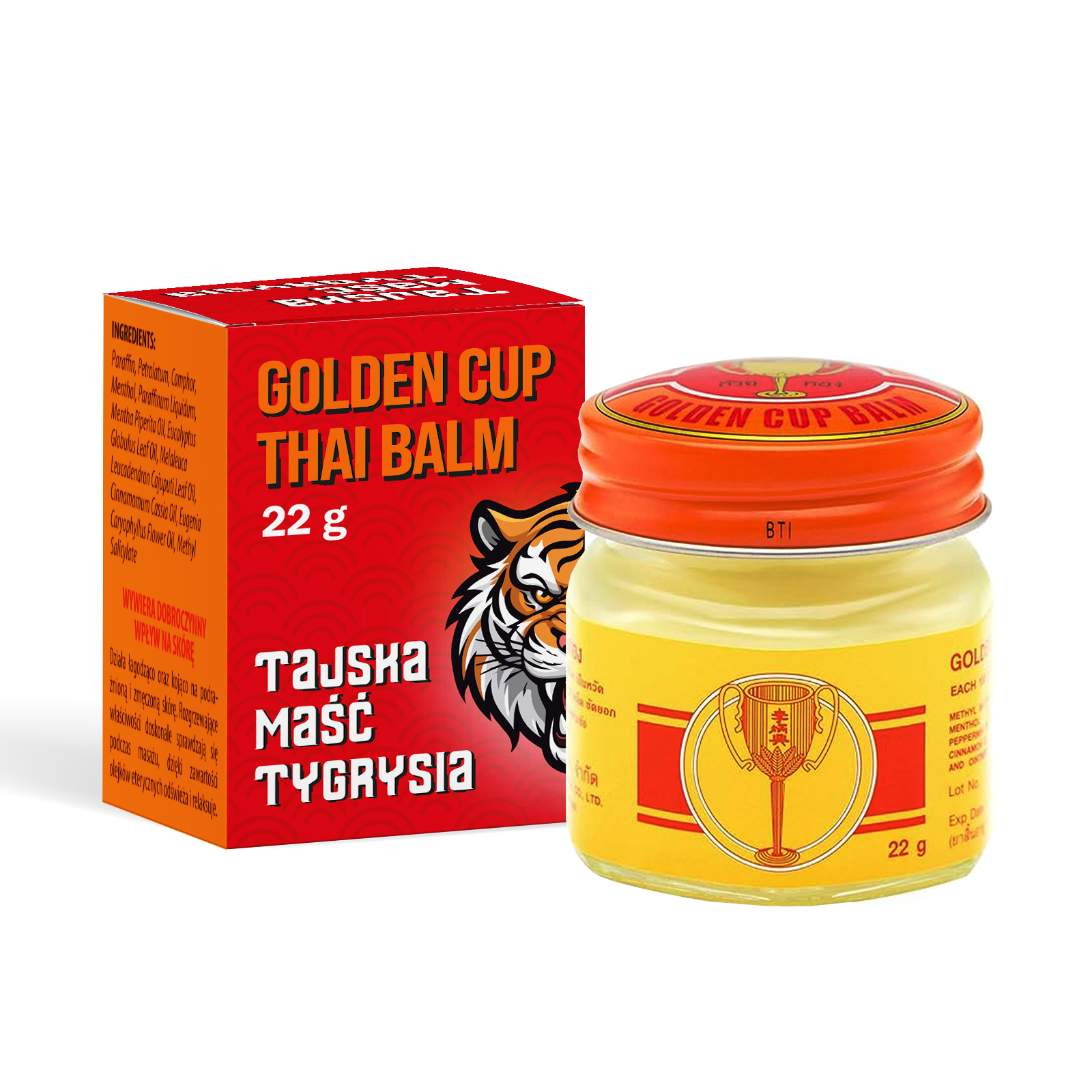 Golden Cup Balm, tajska maść tygrysia, 22 g