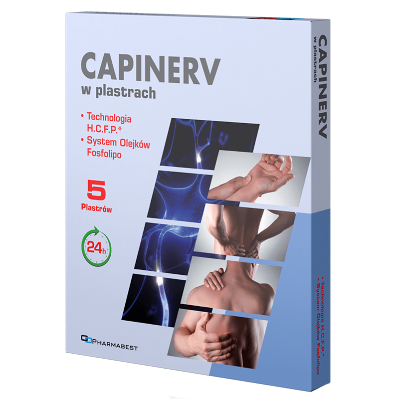 Capinerv, plastry, 5 sztuk