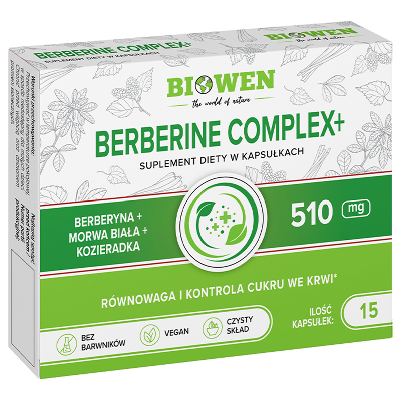 Biowen Berberine Complex+, 15 kapsułek