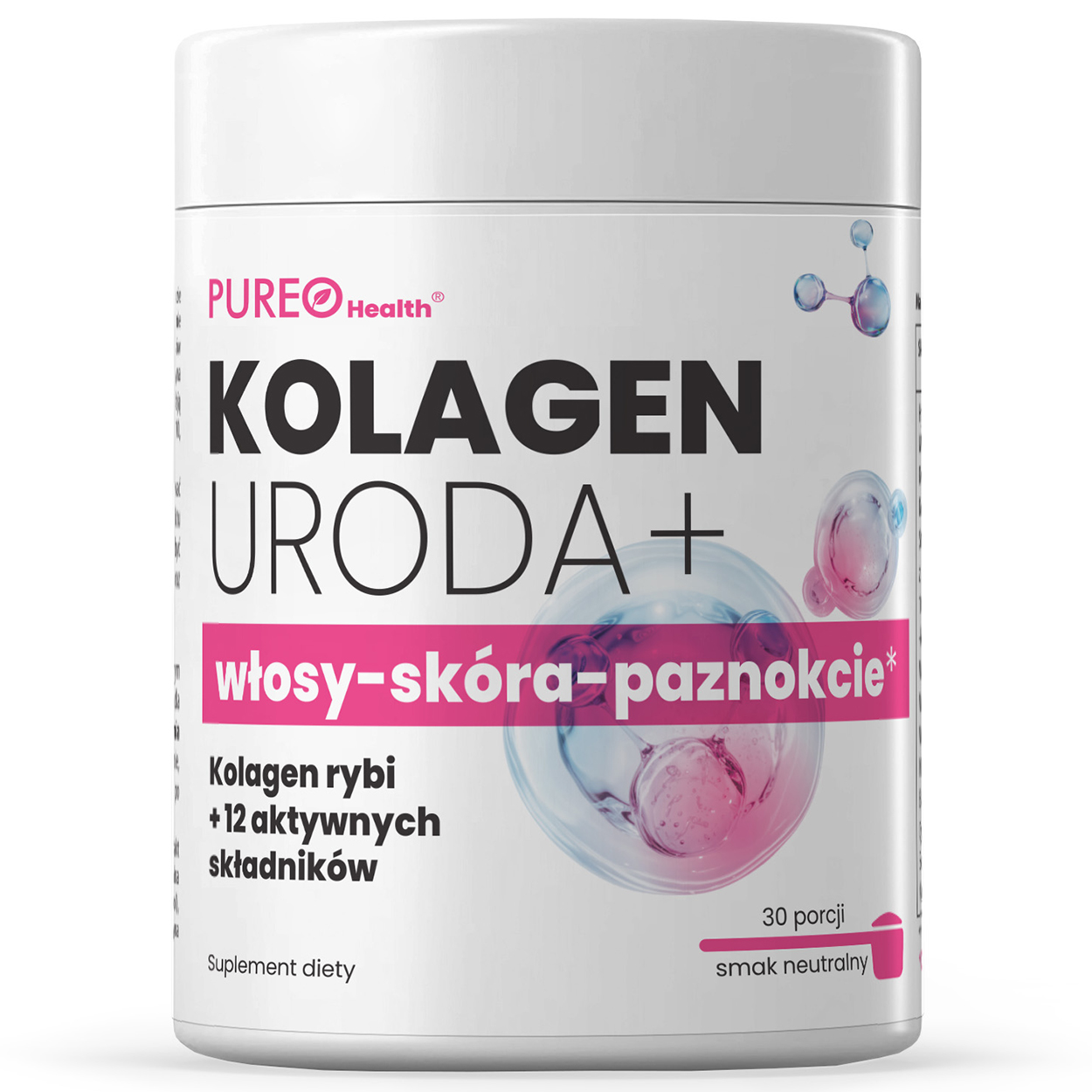 Pureo Health Kolagen Uroda+, smak neutralny, 114 g
