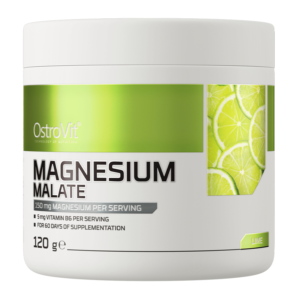 OstroVit Jabłczan Magnezu, smak limonkowy, 120 g