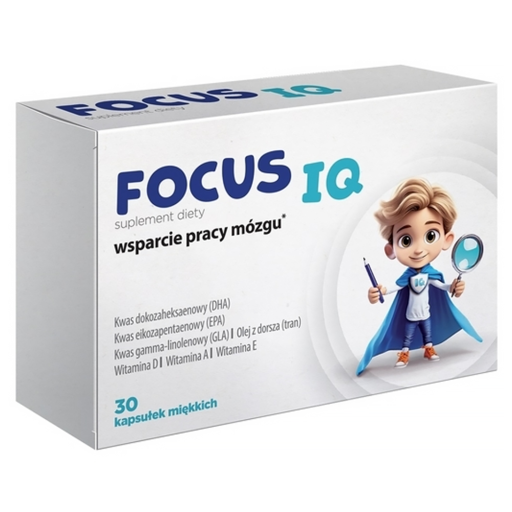 Focus IQ, od 6 lat, 30 kapsułek miękkich