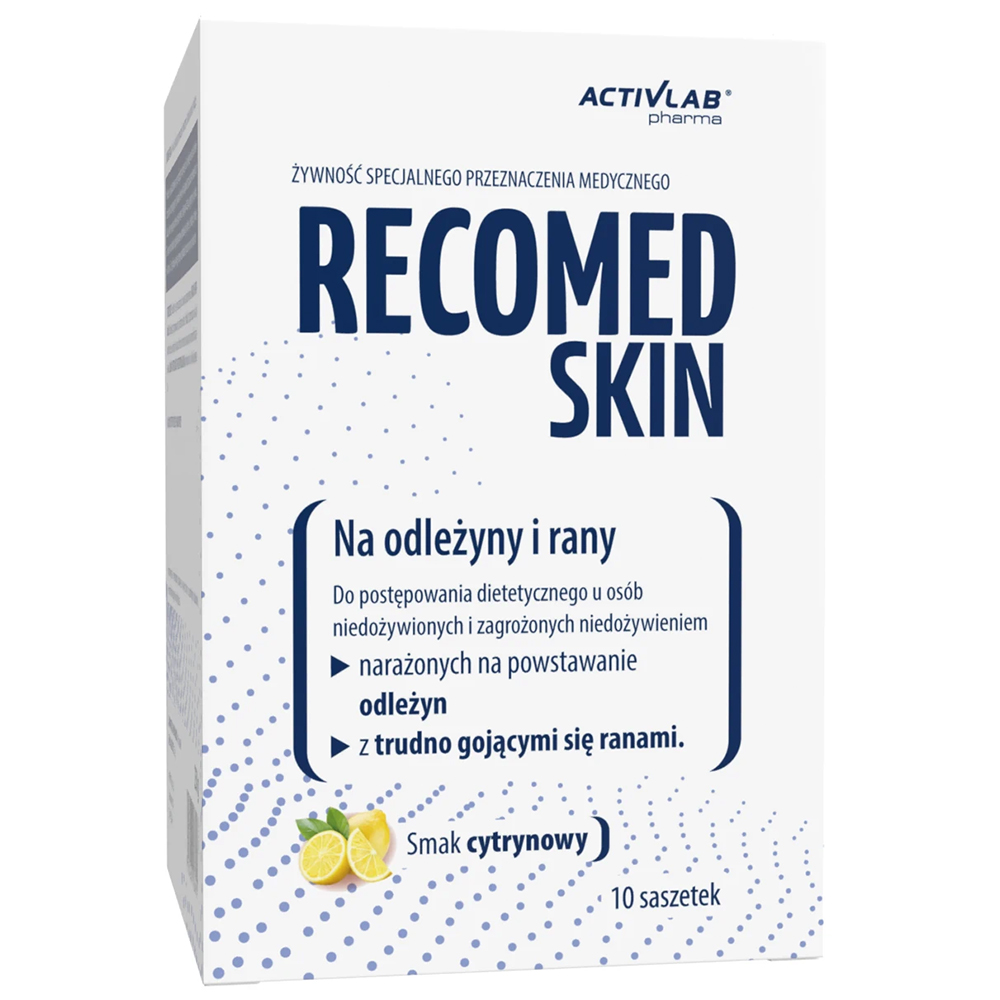 Activlab Parma RecoMed Skin, preparat odżywczy, smak cytrynowy, 25 g x 10 saszetek