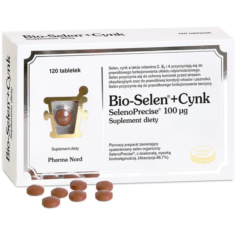 Pharma Nord Bio-Selen + Cynk, 120 tabletek