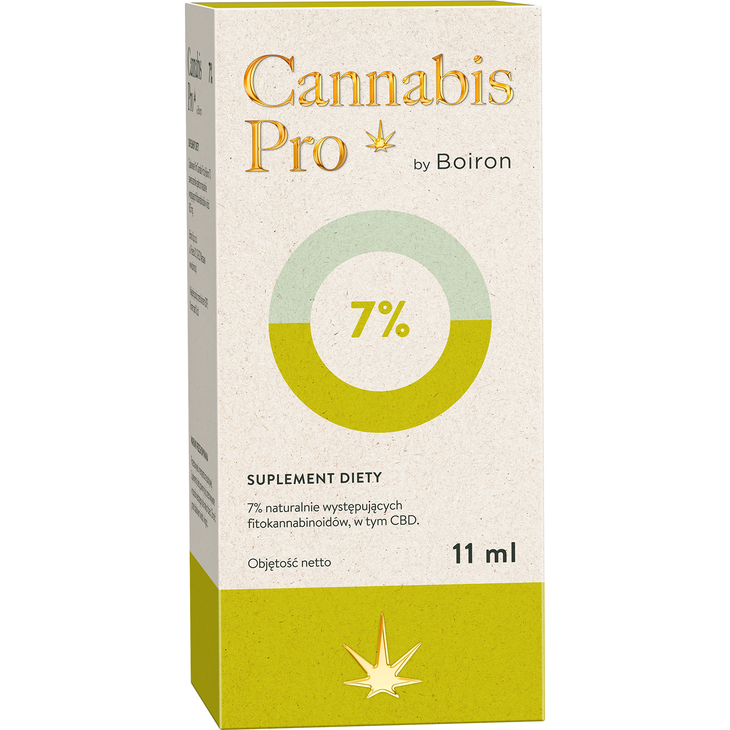 Boiron Cannabis Pro 7%, olej z konopi, 11 ml