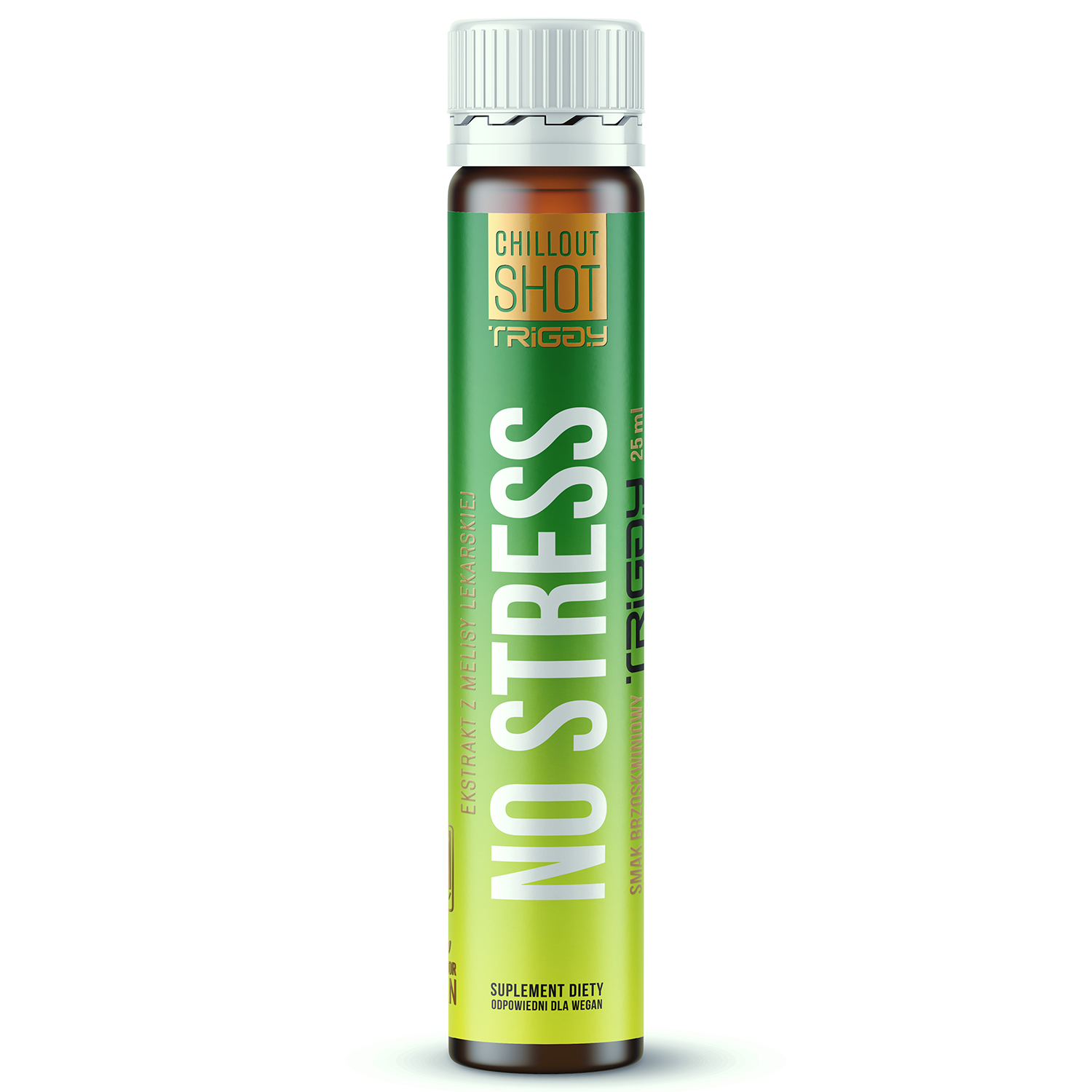 Triggy Vitamin Shot No Stress, smak brzoskwiniowy, 25 ml