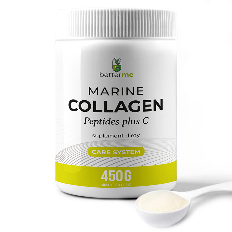 BetterMe Marine Collagen Peptides plus C, smak neutralny, 450 g
