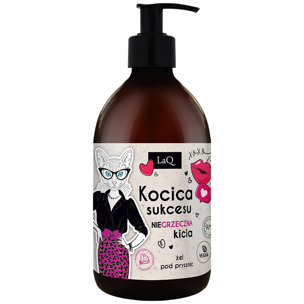 LaQ Class & Success Walentynki, żel pod prysznic, magnolia i różowy pieprz, 500 ml