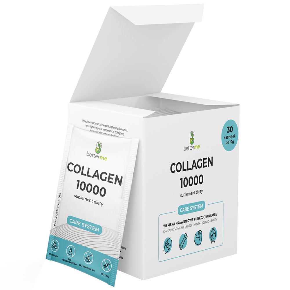 BetterMe Collagen 10000, smak neutralny, 10 g x 30 saszetek