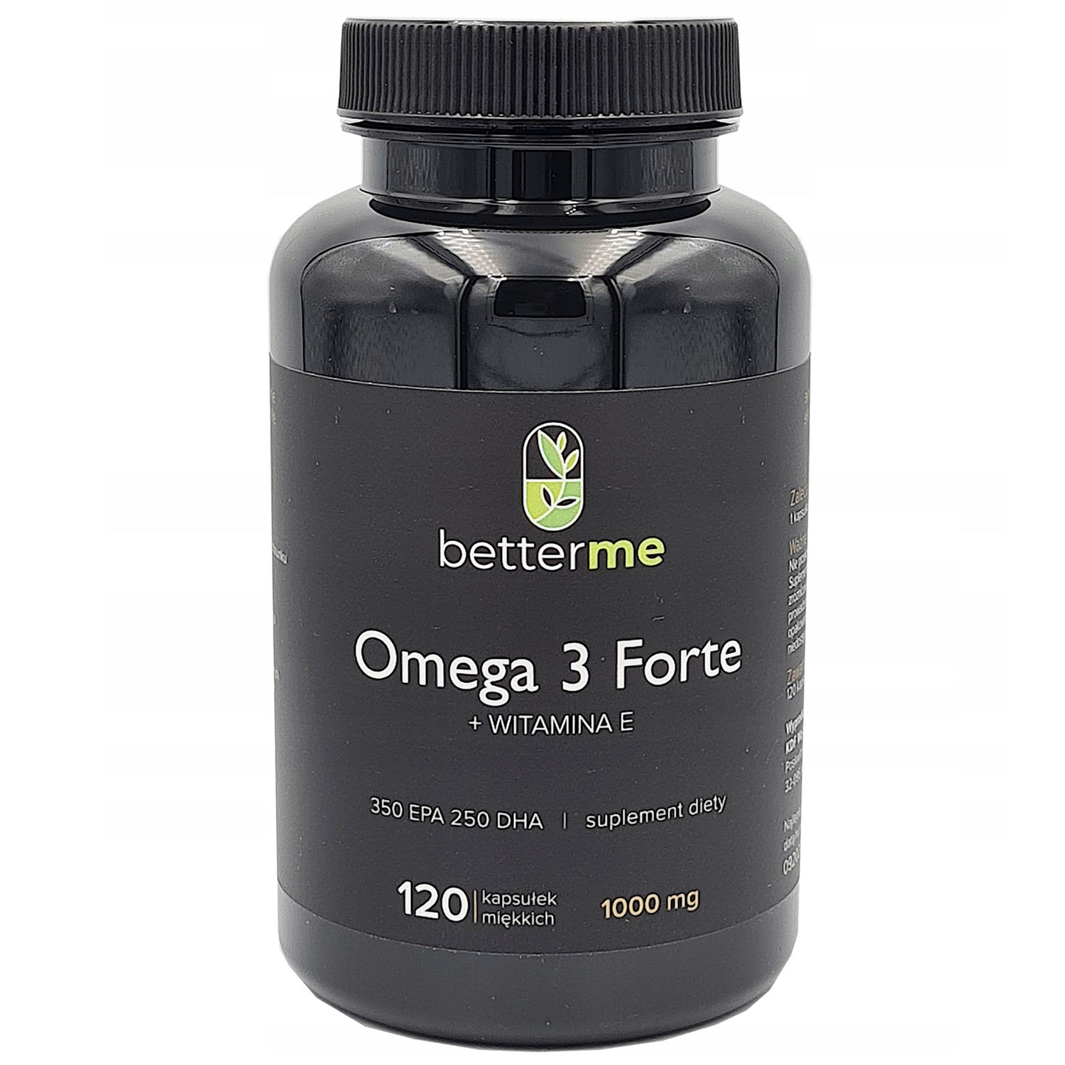 BetterMe Omega 3 Forte + witamina E, 120 kapsułek miękkich
