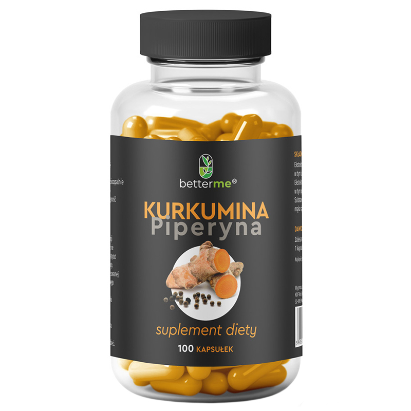 BetterMe Kurkumina Piperyna, 100 kapsułek