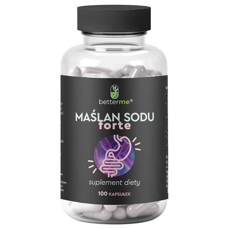 BetterMe Maślan Sodu Forte, 100 kapsułek