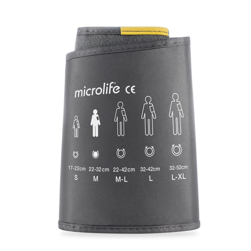 Microlife, mankiet do ciśnieniomierzy serii 3G, 4G, 5G, szary, rozmiar M, 22-32 cm, 1 sztuka