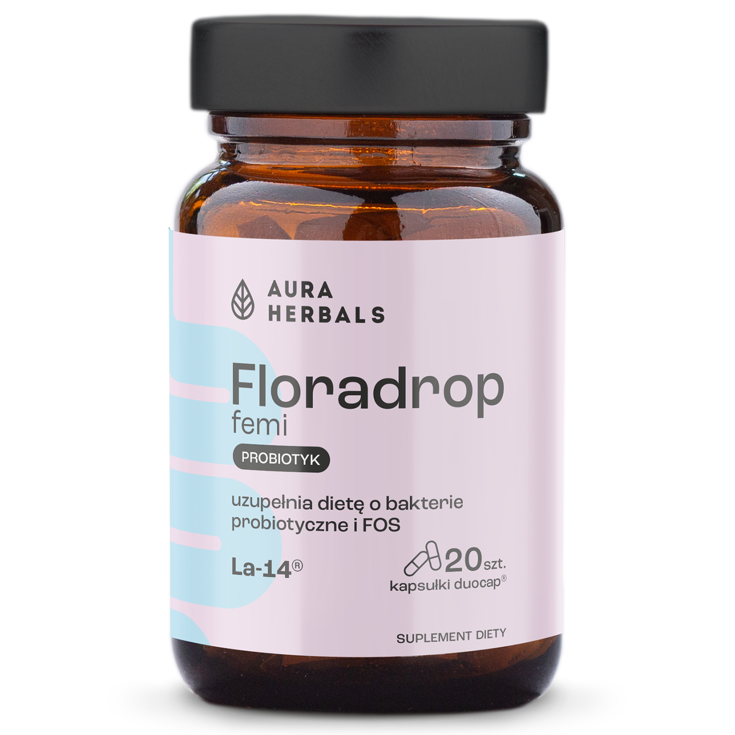 Aura Herbals Floradrop femi, probiotyk, 20 kapsułek