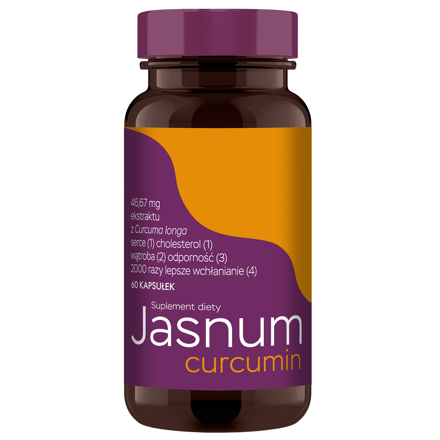Jasnum Curcumin, 60 kapsułek
