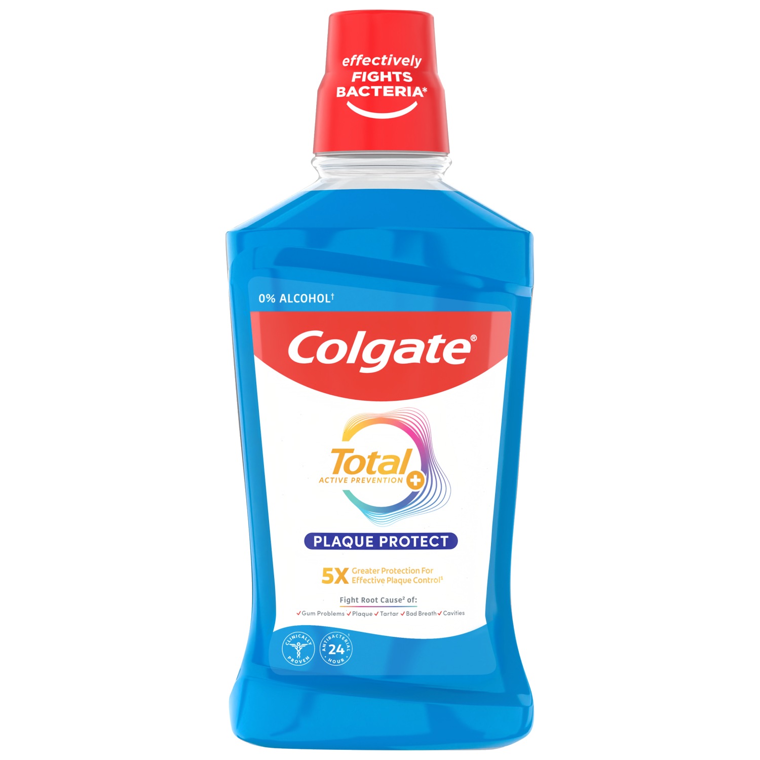 Colgate Total Plaque Protect, płyn do płukania jamy ustnej, 500 ml
