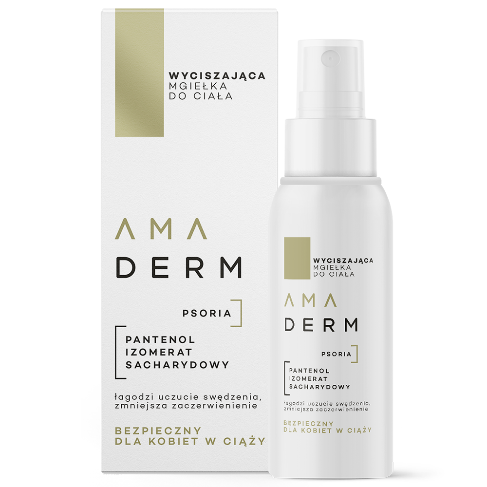 Amaderm Psoria, wyciszająca mgiełka do ciała, 50 ml