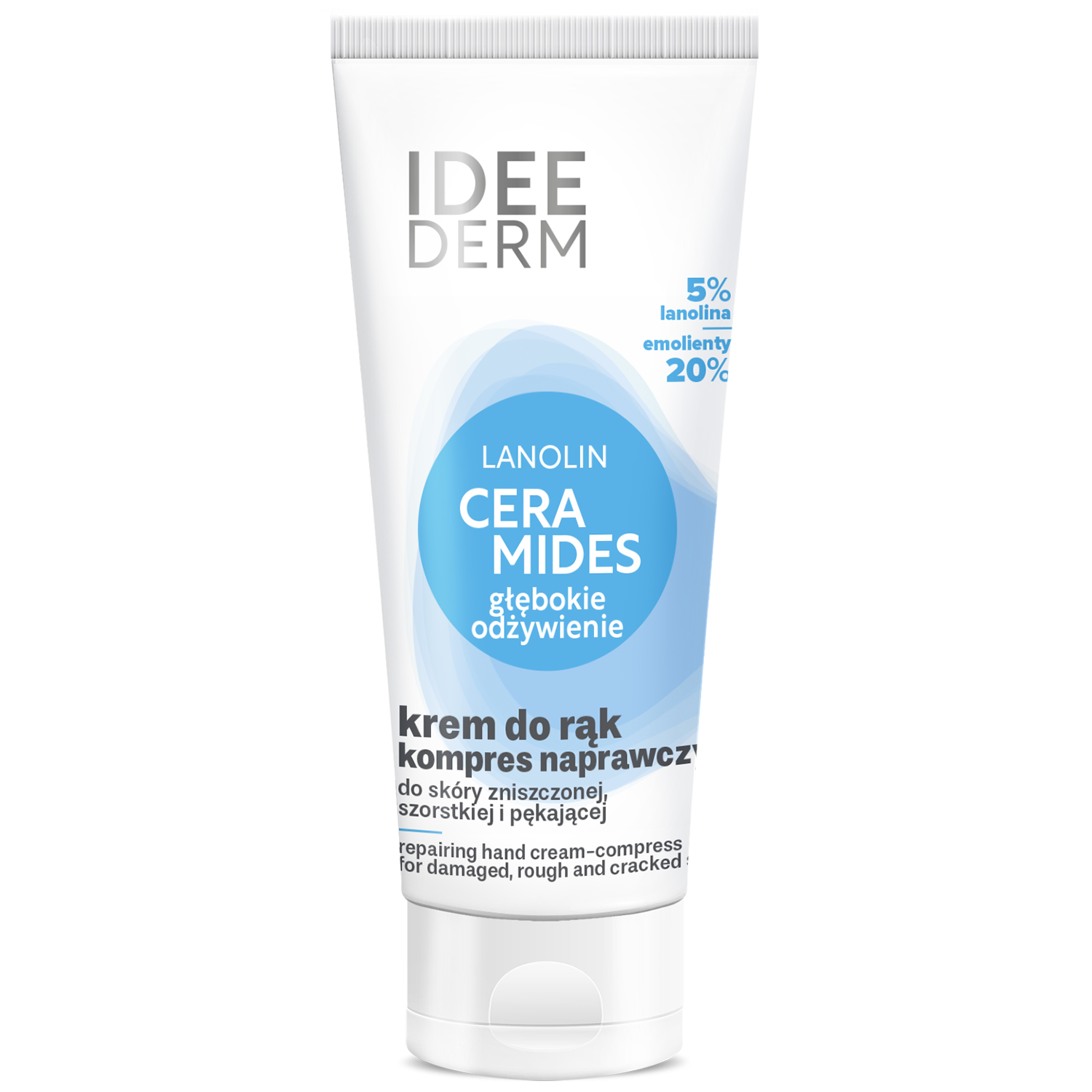 Idee Derm, ceramidowy krem-kompres naprawczy do rąk, 75 ml