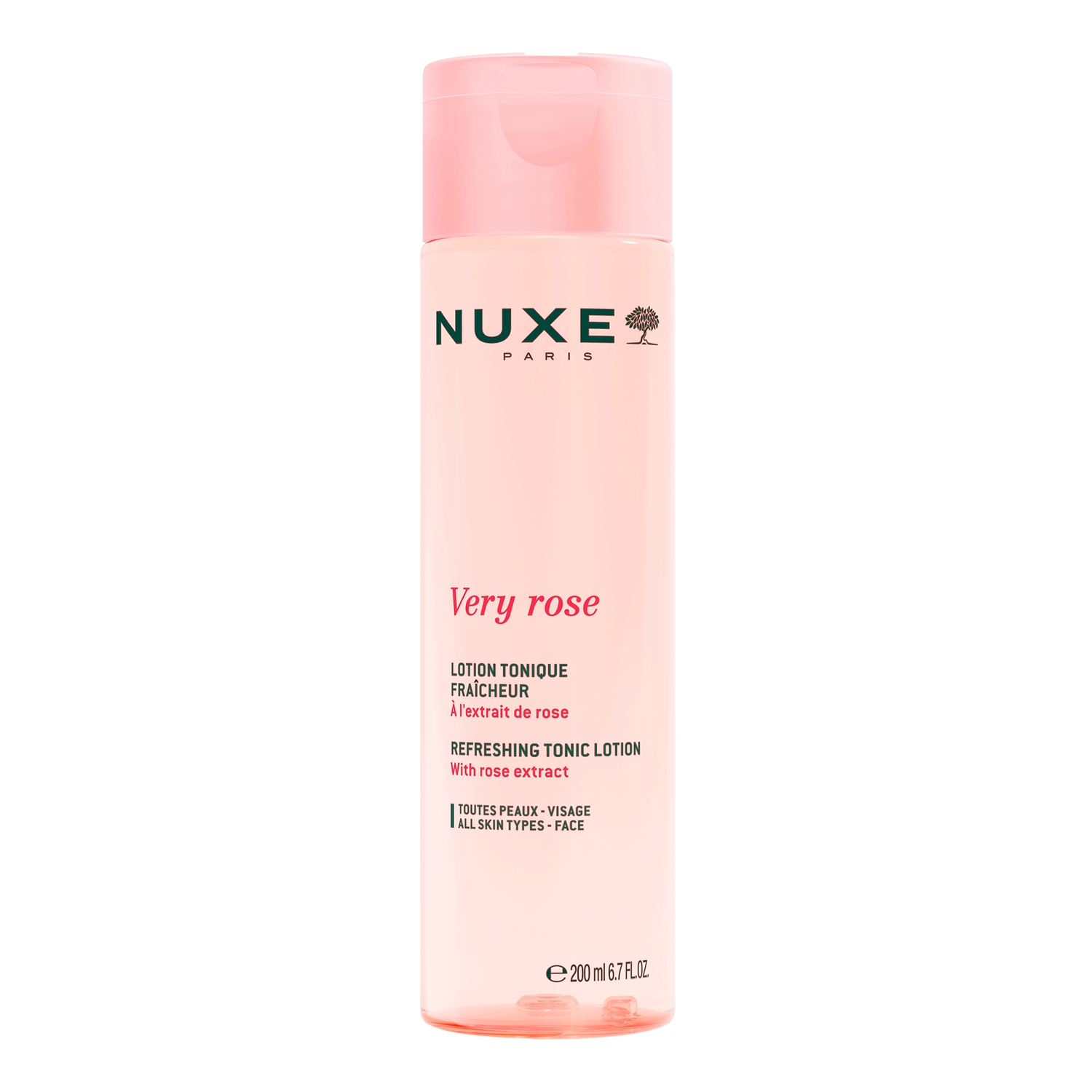 Nuxe Very Rose, odświeżający tonik do twarzy, 200 ml