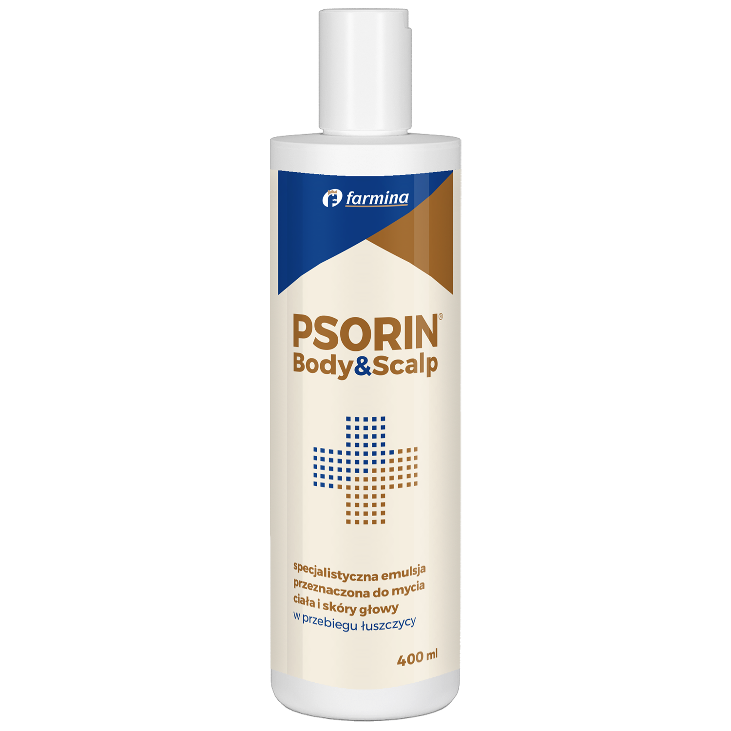 Psorin Body&Scalp, specjalistyczna emulsja do mycia ciała i głowy w przebiegu łuszczycy, 400 ml