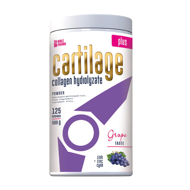 Noblepharma Cartilage Plus, smak winogronowy, 500 g